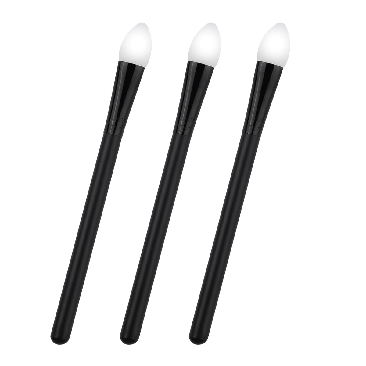 3 Pcs Silicone Makeup Applicator Shadow Brush Eyeshadow Applicators Eyeshadow Brush Lip Mask Makeup Brushes for Liquid Eye Shadow Applying Cream